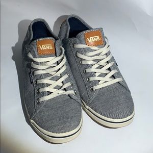 Striped vans skate shoes